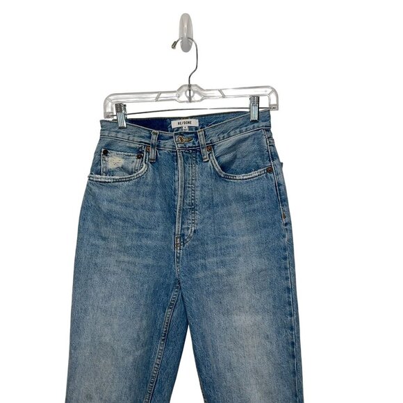 Re/Done 70s Ultra High-Rise STove Pipe JeansWomen's Size 26 - Picture 5 of 13